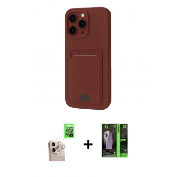 MARSİLYAN™- iPhone 16 Pro Max Kılıf Vadi Çizgi Prime - Şeffaf 360 Full Body Arka Koruyucu + Raze Metal Kamera Lens - NLGY