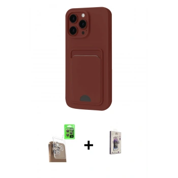 MARSİLYAN™- iPhone 16 Pro Max Kılıf Vadi Çizgi Prime - Siyah Bilvis 3D Cam Ekran Koruyucu + Raze Metal Kamera Lens - CLTM