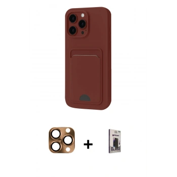 MARSİLYAN™- iPhone 16 Pro Max Kılıf Vadi Çizgi Prime - Siyah Bilvis Hayalet Cam Ekran Koruyucu + Pers Alüminyum Kamera Lens - CLTM