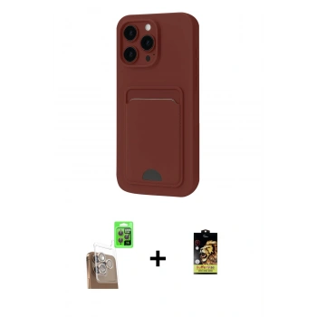 MARSİLYAN™- iPhone 16 Pro Max Kılıf Vadi Çizgi Prime - Siyah Buffer Cam Ekran Koruyucu + Raze Metal Kamera Lens - CLTM