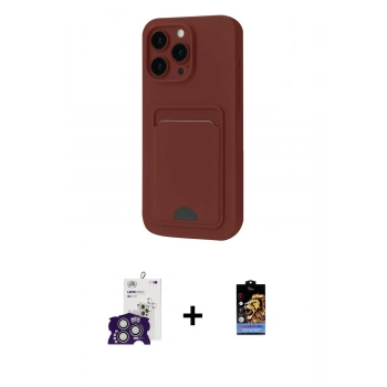MARSİLYAN™- iPhone 16 Pro Max Kılıf Vadi Çizgi Prime - Siyah Buffer Hayalet Cam Ekran Koruyucu + Bilvis Titan Kamera Lens - GS