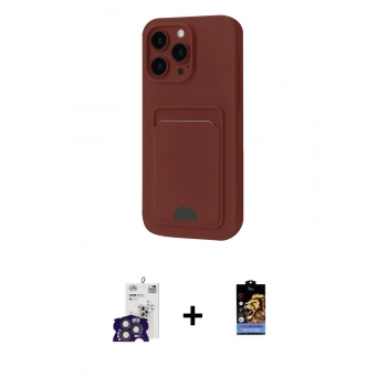 MARSİLYAN™- iPhone 16 Pro Max Kılıf Vadi Çizgi Prime - Siyah Buffer Hayalet Cam Ekran Koruyucu + Bilvis Titan Kamera Lens - TMGI