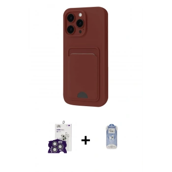 MARSİLYAN™- iPhone 16 Pro Max Kılıf Vadi Çizgi Prime - Siyah Joko Magic 5D Cam + Bilvis Titan Kamera Lens - GS