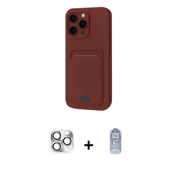 MARSİLYAN™- iPhone 16 Pro Max Kılıf Vadi Çizgi Prime - Siyah Joko Magic 5D Cam + Pers Alüminyum Kamera Lens - GS