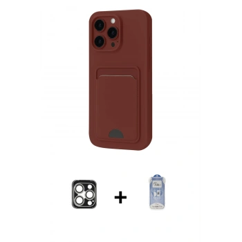 MARSİLYAN™- iPhone 16 Pro Max Kılıf Vadi Çizgi Prime - Siyah Joko Magic 5D Cam + PVD Metal Kamera Lens - GS
