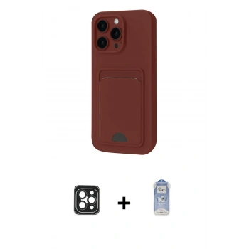 MARSİLYAN™- iPhone 16 Pro Max Kılıf Vadi Çizgi Prime - Siyah Joko Magic 5D Cam + PVD Metal Kamera Lens - SH