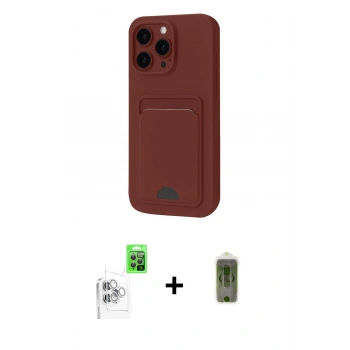 MARSİLYAN™- iPhone 16 Pro Max Kılıf Vadi Çizgi Prime - Siyah Joko Magic 5D Hayalet Cam + Raze Metal Kamera Lens - BZ