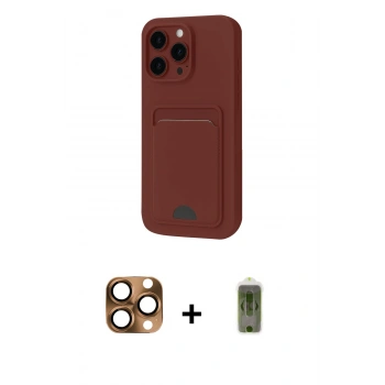 MARSİLYAN™- iPhone 16 Pro Max Kılıf Vadi Çizgi Prime - Siyah Joko Magic 5D Hayalet Cam + Pers Alüminyum Kamera Lens - CLTM