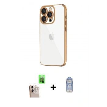 MARSİLYAN™- iPhone 16 Pro Max Kılıf Vadi Minimal - Siyah Joko Magic 5D Cam + Raze Metal Kamera Lens - NLGY