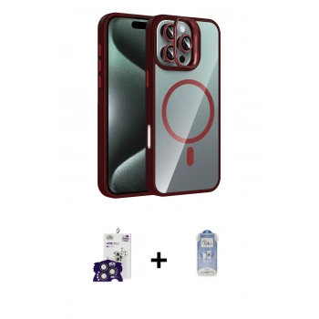 MARSİLYAN™- iPhone 16 Pro Max Kılıf Yadigar Asil Koleksiyonu - Siyah Joko Magic 5D Cam + Bilvis Titan Kamera Lens - TMGI