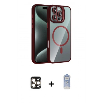 MARSİLYAN™- iPhone 16 Pro Max Kılıf Yadigar Asil Koleksiyonu - Siyah Joko Magic 5D Cam + PVD Metal Kamera Lens - GD