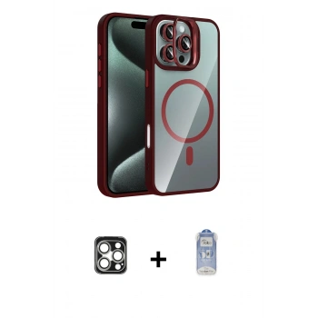 MARSİLYAN™- iPhone 16 Pro Max Kılıf Yadigar Asil Koleksiyonu - Siyah Joko Magic 5D Cam + PVD Metal Kamera Lens - GS