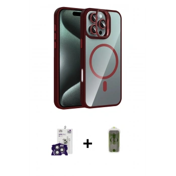 MARSİLYAN™- iPhone 16 Pro Max Kılıf Yadigar Asil Koleksiyonu - Siyah Joko Magic 5D Hayalet Cam + Bilvis Titan Kamera Lens - TMGI