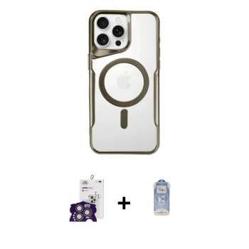 MARSİLYAN™- iPhone 16 Pro Max Kılıf Yadigar Klasik Özel Seri - Siyah Joko Magic 5D Cam + Bilvis Titan Kamera Lens - GS