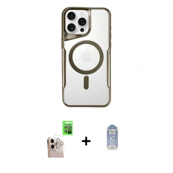 MARSİLYAN™- iPhone 16 Pro Max Kılıf Yadigar Klasik Özel Seri - Siyah Joko Magic 5D Cam + Raze Metal Kamera Lens - NLGY