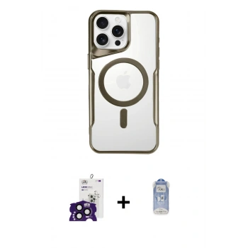 MARSİLYAN™- iPhone 16 Pro Max Kılıf Yadigar Klasik Özel Seri - Siyah Joko Magic 5D Cam + Bilvis Titan Kamera Lens - SH