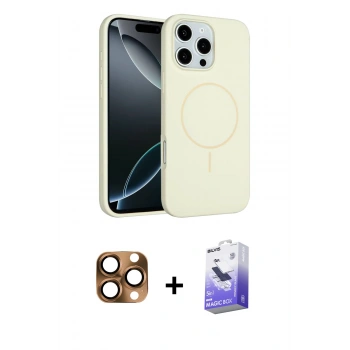 MARSİLYAN™- iPhone 16 Pro Max Kılıf Yankı Form Serisi - Siyah Bilvis 5in1 5D Magic Hayalet Cam Ekran Koruyucu + Pers Alüminyum Kamera Lens - CLTM