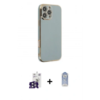 MARSİLYAN™- iPhone 16 Pro Max Kılıf Yankı Serisi - Siyah Joko Magic 5D Cam + Bilvis Titan Kamera Lens - TMGI