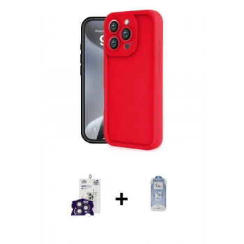 MARSİLYAN™- iPhone 16 Pro Max Kılıf Yankı Yansıma Özel Seri - Siyah Joko Magic 5D Cam + Bilvis Titan Kamera Lens - TMGI