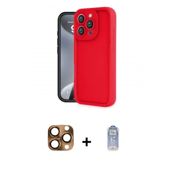MARSİLYAN™- iPhone 16 Pro Max Kılıf Yankı Yansıma Özel Seri - Siyah Joko Magic 5D Cam + Pers Alüminyum Kamera Lens - CLTM