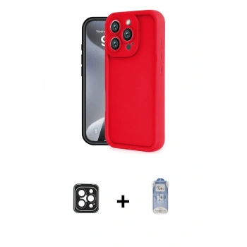 MARSİLYAN™- iPhone 16 Pro Max Kılıf Yankı Yansıma Özel Seri - Siyah Joko Magic 5D Cam + PVD Metal Kamera Lens - SH