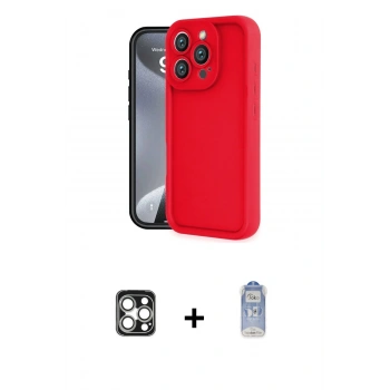 MARSİLYAN™- iPhone 16 Pro Max Kılıf Yankı Yansıma Özel Seri - Siyah Joko Magic 5D Cam + PVD Metal Kamera Lens - GS