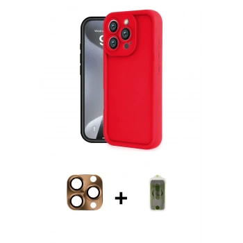 MARSİLYAN™- iPhone 16 Pro Max Kılıf Yankı Yansıma Özel Seri - Siyah Joko Magic 5D Hayalet Cam + Pers Alüminyum Kamera Lens - CLTM