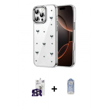 MARSİLYAN™- iPhone 16 Pro Max Kılıf Yörünge Form - Siyah Joko Magic 5D Cam + Bilvis Titan Kamera Lens - TMGI