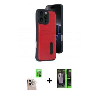 MARSİLYAN™- iPhone 16 Pro Max Kılıf Yörünge Işık Serisi - Şeffaf 360 Full Body Arka Koruyucu + Raze Metal Kamera Lens - NLGY