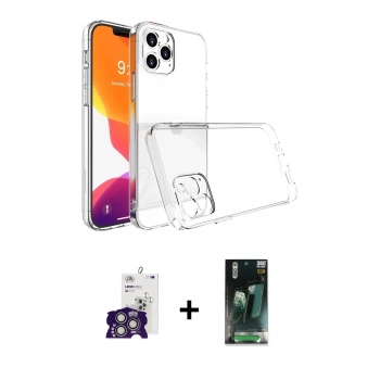MARSİLYAN™- iPhone 16 Pro Max Kılıf Zirve Doku - Siyah 360 Mat Full Body Arka Koruyucu + Bilvis Titan Kamera Lens - GS