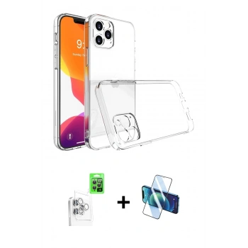 MARSİLYAN™- iPhone 16 Pro Max Kılıf Zirve Doku - Siyah 3D Antistatik Seramik Nano Ekran Koruyucu + Raze Metal Kamera Lens - BZ