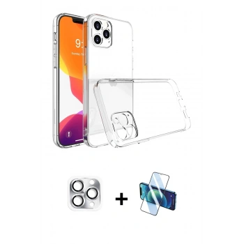 MARSİLYAN™- iPhone 16 Pro Max Kılıf Zirve Doku - Siyah 3D Antistatik Seramik Nano Ekran Koruyucu + Pers Alüminyum Kamera Lens - GS