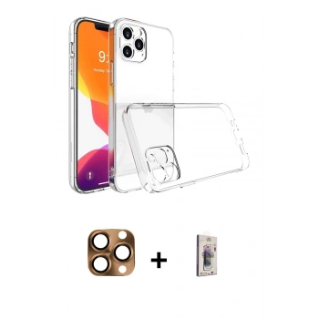 MARSİLYAN™- iPhone 16 Pro Max Kılıf Zirve Doku - Siyah Bilvis 3D Cam Ekran Koruyucu + Pers Alüminyum Kamera Lens - CLTM