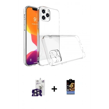 MARSİLYAN™- iPhone 16 Pro Max Kılıf Zirve Doku - Siyah Buffer Hayalet Cam Ekran Koruyucu + Bilvis Titan Kamera Lens - TMGI