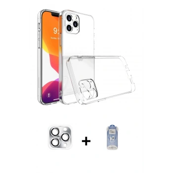 MARSİLYAN™- iPhone 16 Pro Max Kılıf Zirve Doku - Siyah Joko Magic 5D Cam + Pers Alüminyum Kamera Lens - GS