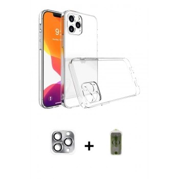 MARSİLYAN™- iPhone 16 Pro Max Kılıf Zirve Doku - Siyah Joko Magic 5D Hayalet Cam + Pers Alüminyum Kamera Lens - GI