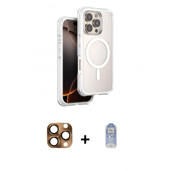 MARSİLYAN™- iPhone 16 Pro Max Kılıf Zirve Klasik Prime - Siyah Joko Magic 5D Cam + Pers Alüminyum Kamera Lens - CLTM
