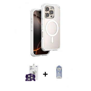 MARSİLYAN™- iPhone 16 Pro Max Kılıf Zirve Klasik Prime - Siyah Joko Magic 5D Cam + Bilvis Titan Kamera Lens - GS