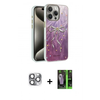 MARSİLYAN™- iPhone 16 Pro Max Kılıf Zirve Modern Prime - Şeffaf 360 Full Body Arka Koruyucu + Pers Alüminyum Kamera Lens - GI