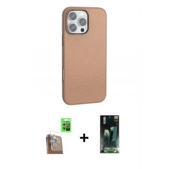 MARSİLYAN™- iPhone 16 Pro Max Kılıf Zirve Modern Prime - Siyah 360 Mat Full Body Arka Koruyucu + Raze Metal Kamera Lens - CLTM