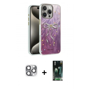 MARSİLYAN™- iPhone 16 Pro Max Kılıf Zirve Modern Prime - Siyah 360 Mat Full Body Arka Koruyucu + Pers Alüminyum Kamera Lens - GI
