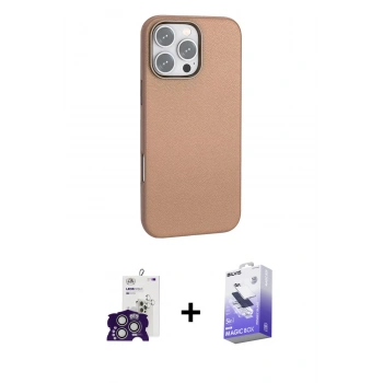 MARSİLYAN™- iPhone 16 Pro Max Kılıf Zirve Modern Prime - Siyah Bilvis 5in1 5D Magic Hayalet Cam Ekran Koruyucu + Bilvis Titan Kamera Lens - GS