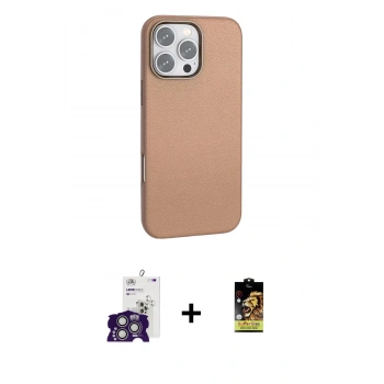 MARSİLYAN™- iPhone 16 Pro Max Kılıf Zirve Modern Prime - Siyah Buffer Cam Ekran Koruyucu + Bilvis Titan Kamera Lens - GS