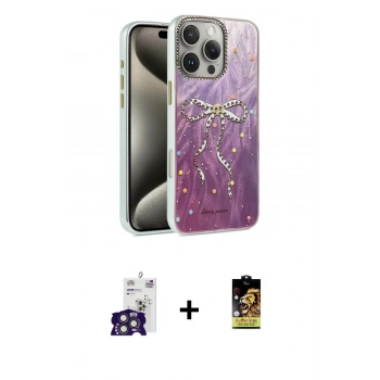 MARSİLYAN™- iPhone 16 Pro Max Kılıf Zirve Modern Prime - Siyah Buffer Cam Ekran Koruyucu + Bilvis Titan Kamera Lens - TMGI