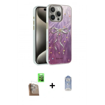 MARSİLYAN™- iPhone 16 Pro Max Kılıf Zirve Modern Prime - Siyah Joko Magic 5D Cam + Raze Metal Kamera Lens - CLTM