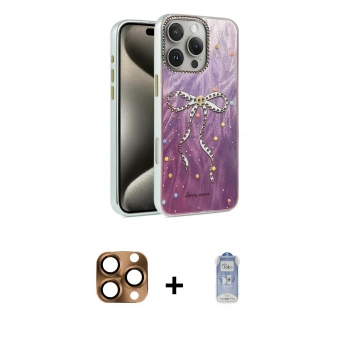 MARSİLYAN™- iPhone 16 Pro Max Kılıf Zirve Modern Prime - Siyah Joko Magic 5D Cam + Pers Alüminyum Kamera Lens - CLTM