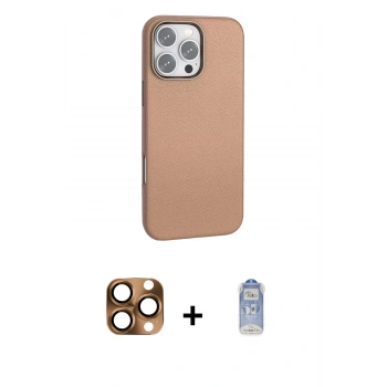 MARSİLYAN™- iPhone 16 Pro Max Kılıf Zirve Modern Prime - Siyah Joko Magic 5D Cam + Pers Alüminyum Kamera Lens - CLTM