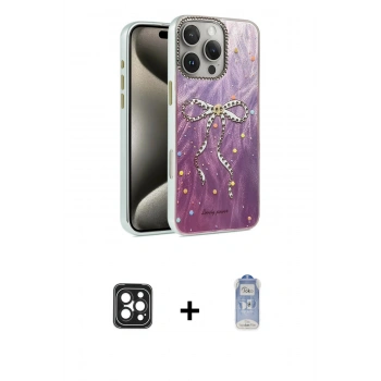 MARSİLYAN™- iPhone 16 Pro Max Kılıf Zirve Modern Prime - Siyah Joko Magic 5D Cam + PVD Metal Kamera Lens - SH