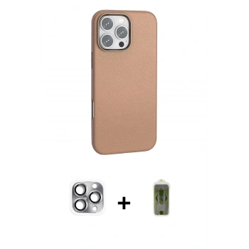 MARSİLYAN™- iPhone 16 Pro Max Kılıf Zirve Modern Prime - Siyah Joko Magic 5D Hayalet Cam + Pers Alüminyum Kamera Lens - GI