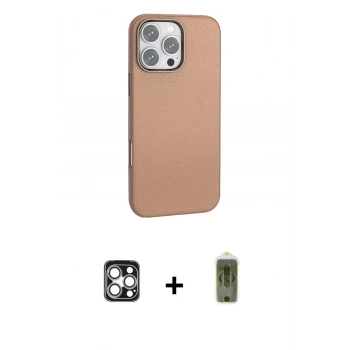 MARSİLYAN™- iPhone 16 Pro Max Kılıf Zirve Modern Prime - Siyah Joko Magic 5D Hayalet Cam + PVD Metal Kamera Lens - GS